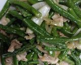 長い豆？どう食べるの？炒めて〜作り方6写真