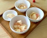 ★桃ヨーグルト★腸活&変色防止に作り方3写真