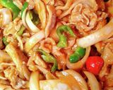 ☆超簡単☆ポークケチャップ卵丼作り方4写真