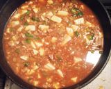 簡単☆麻婆豆腐皿うどん作り方1写真