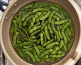 簡単　おつまみ✨基本　枝豆の塩茹で作り方7写真