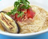 トマトツナまるごと焼きなすのかけそうめん作り方11写真