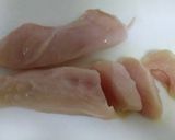 胸肉に塩もみ玉ねぎとレモンがけ作り方2写真