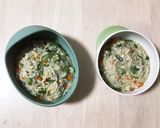 しらすとオクラの雑炊作り方4写真