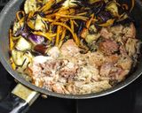 ☆簡単☆味しみ茄子と鯖味噌のひじき煮作り方4写真