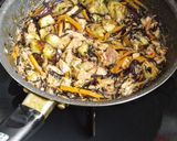 ☆簡単☆味しみ茄子と鯖味噌のひじき煮作り方5写真