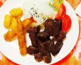 誕生日 料理 プレート フルーツ 盛合せ作り方1写真