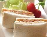鶏そぼろでリラックマサンドイッチ作り方3写真