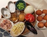 簡単給食 まち☆ベジオムレツ作り方1写真