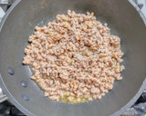 豚ひき肉とニンニクの芽とポテトの卵炒飯作り方4写真