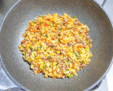 豚ひき肉とニンニクの芽とポテトの卵炒飯作り方11写真