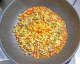 豚ひき肉とニンニクの芽とポテトの卵炒飯作り方10写真