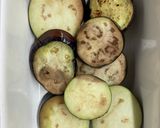 マカ入り。なすとミニトマトの重ね焼き作り方4写真