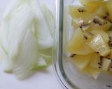 子供が食べるキウイが決め手の豚丼作り方1写真