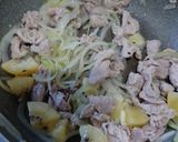 子供が食べるキウイが決め手の豚丼作り方4写真