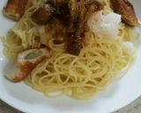 残り物の大根、シメジ、ちくわで絶賛パスタ作り方7写真