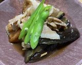 マカ使用。なすと厚揚げのめんつゆ煮作り方4写真