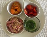 アップルミントのジェノベーゼ風パスタ作り方4写真