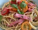 アップルミントのジェノベーゼ風パスタ作り方6写真