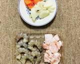 【低脂質】えびと鶏むね肉のトマト煮込み作り方1写真