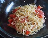 キウイとトマトの冷製パスタ作り方7写真