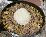 ペッパーライス風、牛バラ炒めごはん作り方5写真