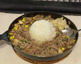 ペッパーライス風、牛バラ炒めごはん作り方6写真