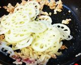 レンコンだしカレー炒め煮。作り方2写真