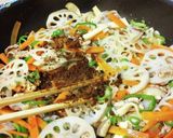 レンコンだしカレー炒め煮。作り方5写真
