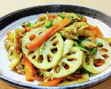 レンコンだしカレー炒め煮。作り方6写真