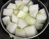 涼＊ゼラチンで簡単！冬瓜の煮こごり風作り方2写真