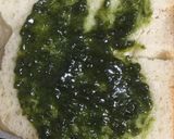 ジェノベーゼソースで、ピザトースト作り方2写真