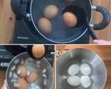 一品大満足！半熟卵とよだれ鶏むねサラダ作り方1写真