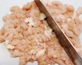 鶏むねで！梅しそ肉団子作り方1写真