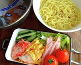 手抜き＆時短の自分弁当☆冷やし中華弁当♪作り方1写真
