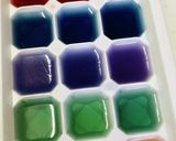 カラフルハーブ氷のクリームソーダ♪作り方1写真