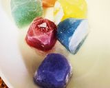 カラフルハーブ氷のクリームソーダ♪作り方2写真