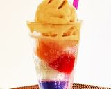 カラフルハーブ氷のクリームソーダ♪作り方5写真