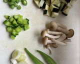 夏野菜のかき揚げ丼作り方1写真