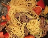 牛肉・なす・トマトのパスタ作り方5写真