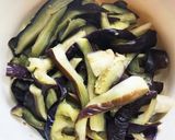 レンジで蒸しなすの胡麻和え作り方2写真