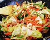 豚キャベ味噌カレー炒め。作り方7写真