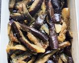 レンジで蒸しなすの胡麻和え作り方3写真