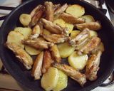 手羽中とじゃがいものカリカリ焼き♪作り方5写真