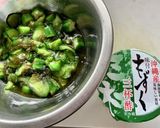 もずく酢とおくらのトロッと酢の物作り方5写真