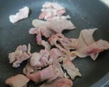 モロヘイアと豚肉の炒め物作り方1写真