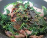 モロヘイアと豚肉の炒め物作り方2写真
