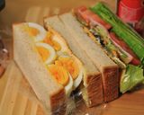 卵と野菜のサンドイッチ作り方4写真