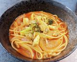 冷凍食材で簡単!トマトスープパスタ作り方6写真