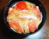 簡単☆トマトの味噌汁作り方3写真